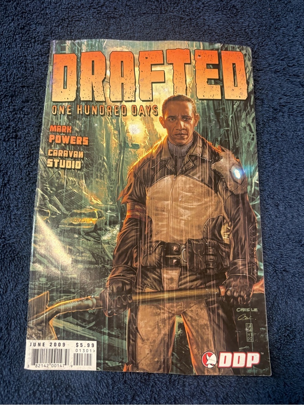 Drafted: One Hundred Days Comic Book - Bold Orange & Green Cover